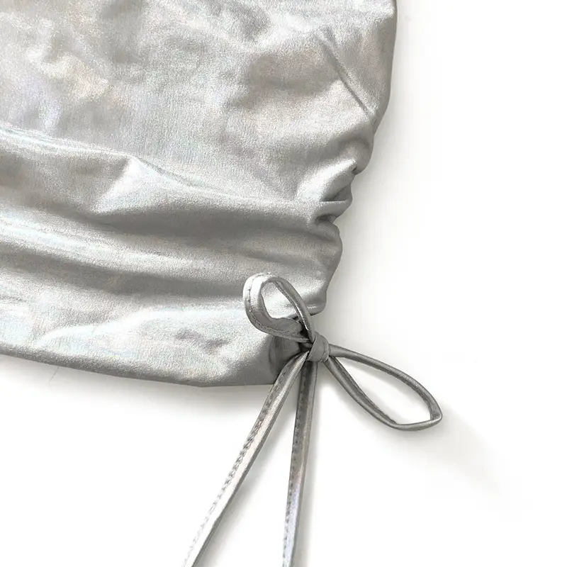 2023 Women's Silver Holographic Sleeveless Top — feature 27