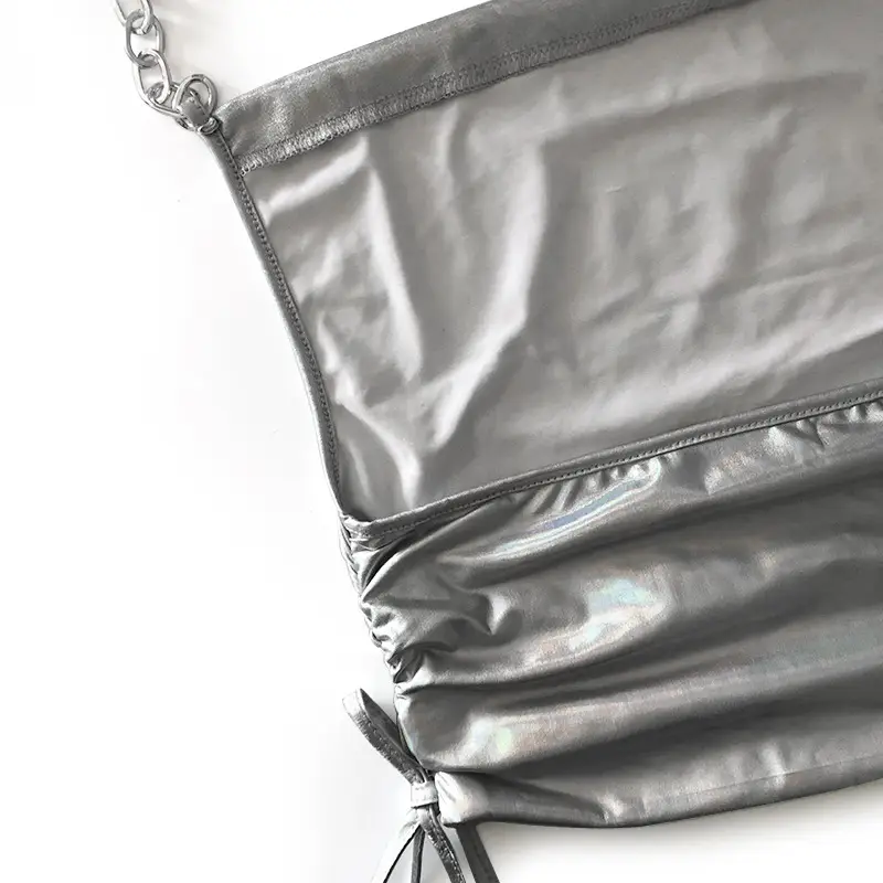 2023 Women's Silver Holographic Sleeveless Top — feature 28