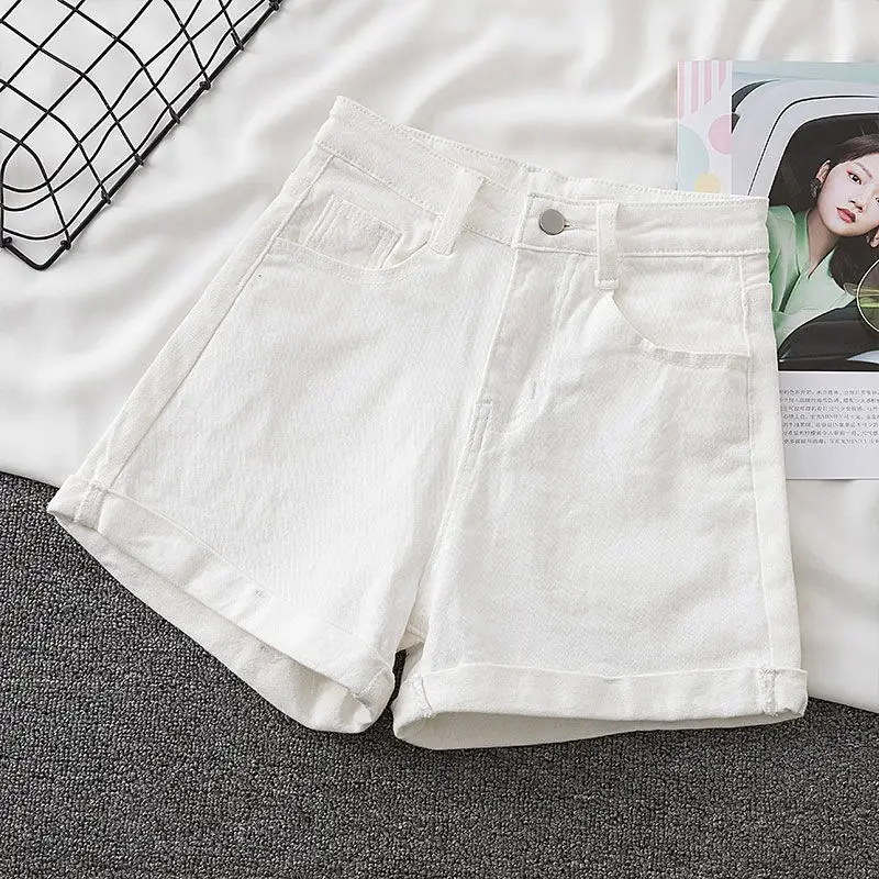 Black High-Waisted Denim Shorts for Women Summer 2025 - Image 8