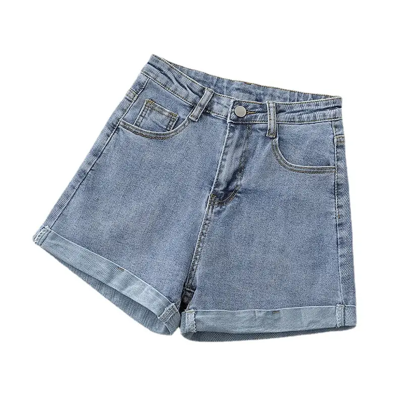 Black High-Waisted Denim Shorts for Women Summer 2025 - Image 10