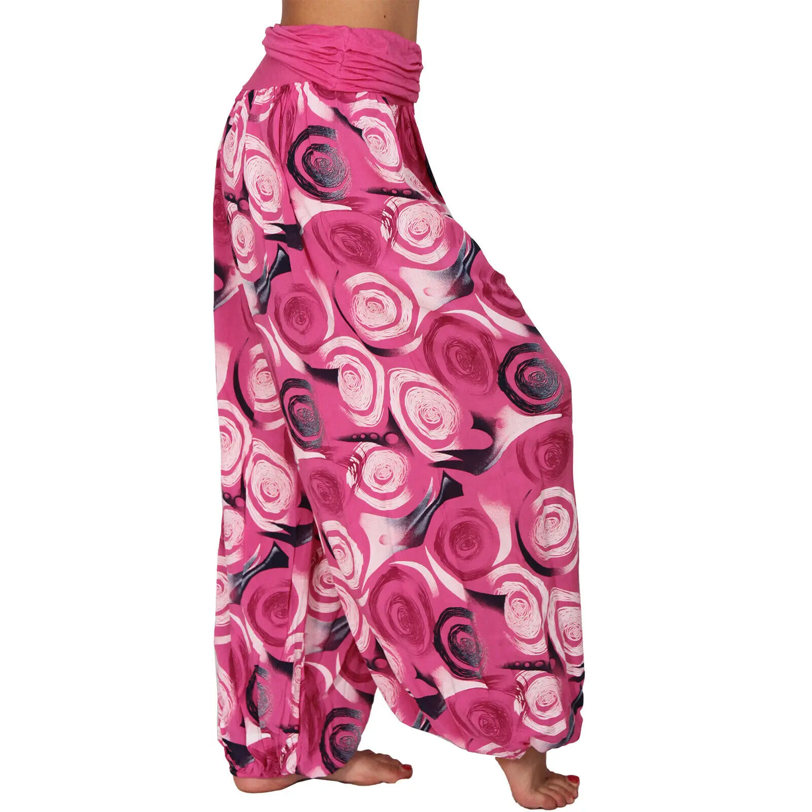 2022 Women's Printed Loose Harem Pants Spring Summer - Image 12