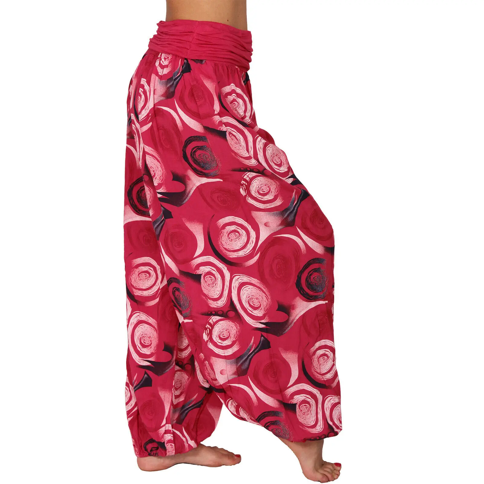 2022 Women's Printed Loose Harem Pants Spring Summer - Image 15
