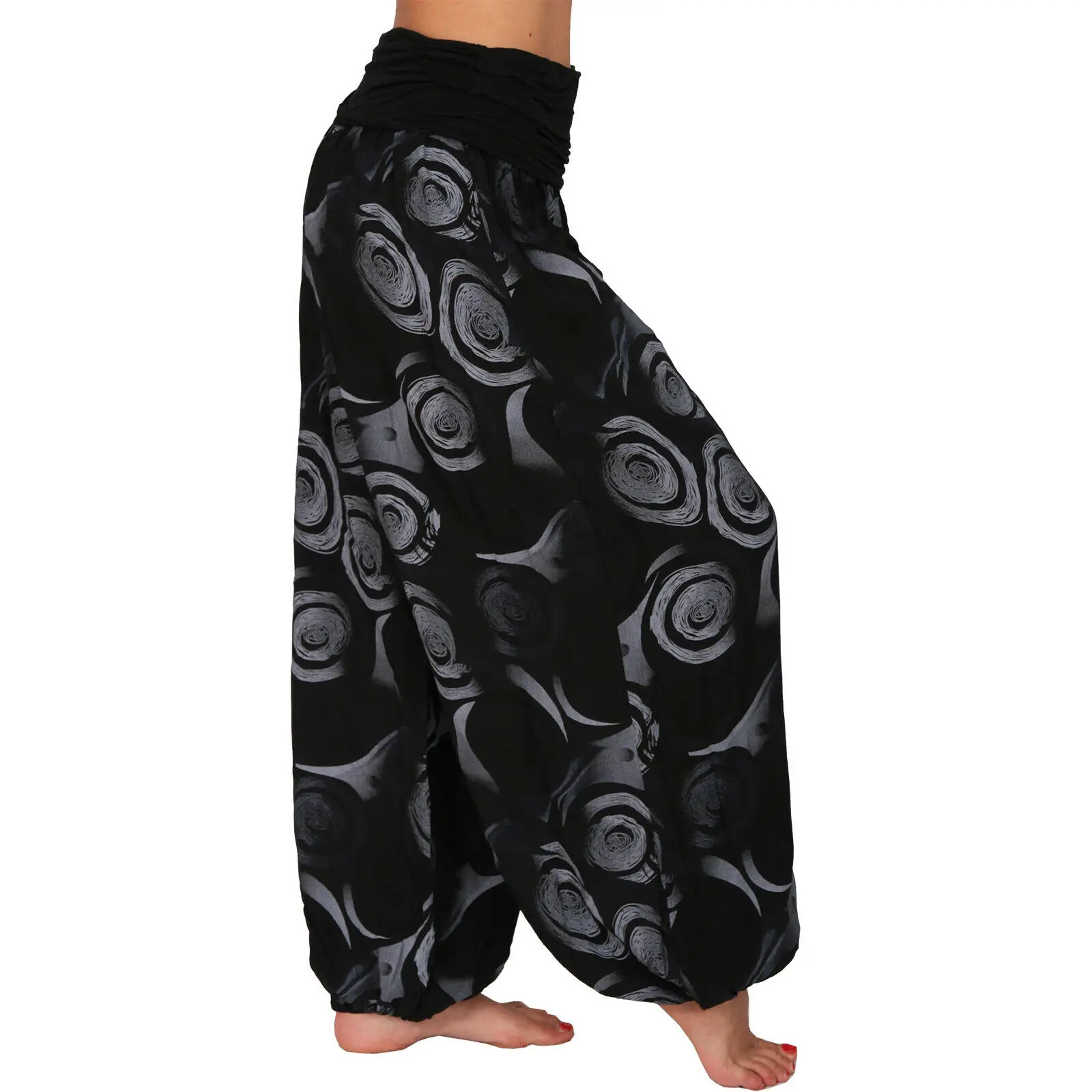 2022 Women's Printed Loose Harem Pants Spring Summer - Image 4