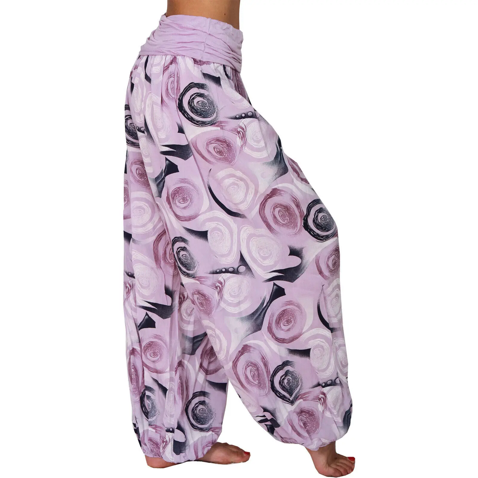 2022 Women's Printed Loose Harem Pants Spring Summer - Image 5
