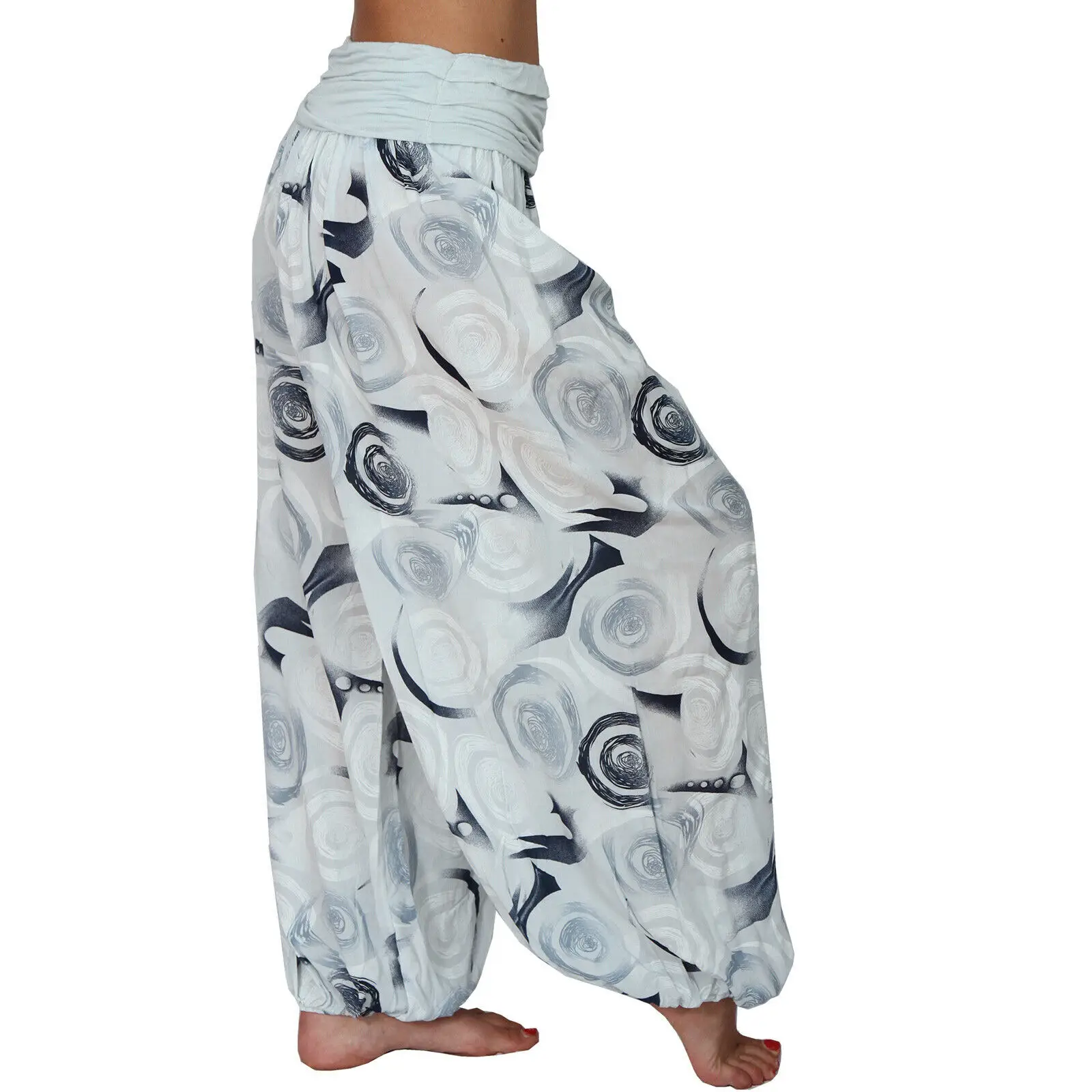 2022 Women's Printed Loose Harem Pants Spring Summer - Image 6