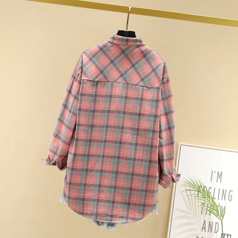 Women Plaid Long Sleeve Jacket 2023 New — feature 13