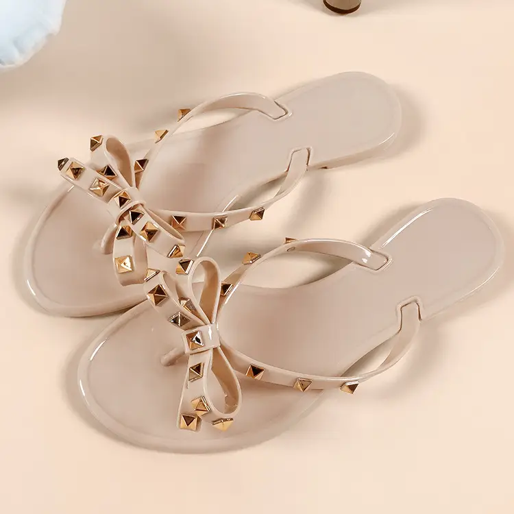 Foreign Trade Jelly Diamond Pvc Sandals Nursing Shoes Women's Flat Shoes Women's Style Temu Dropshipping - Image 3
