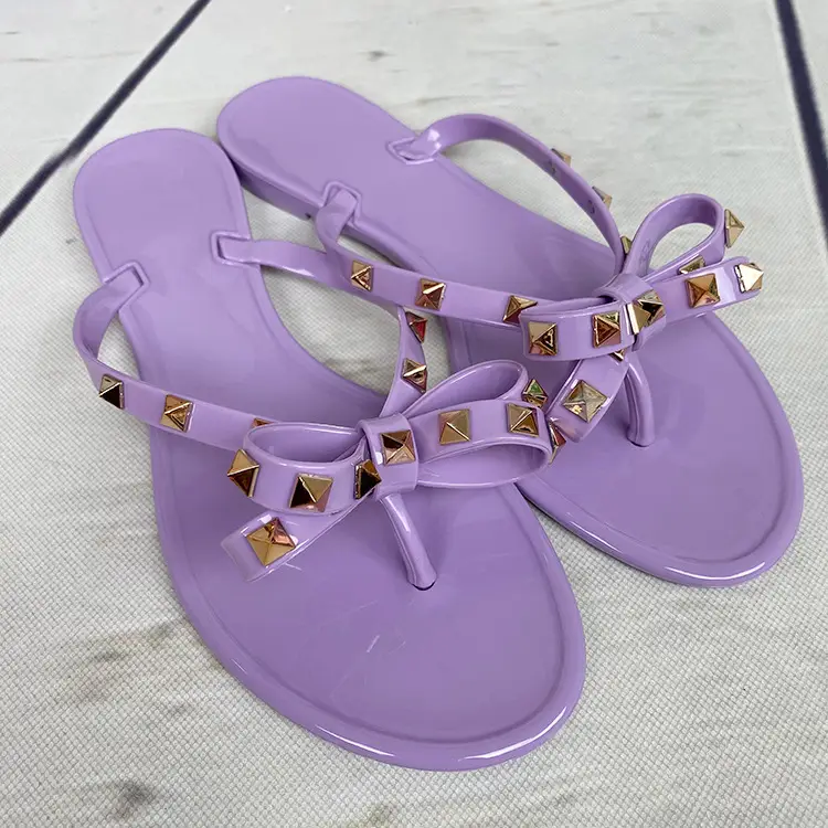 Foreign Trade Jelly Diamond Pvc Sandals Nursing Shoes Women's Flat Shoes Women's Style Temu Dropshipping - Image 4