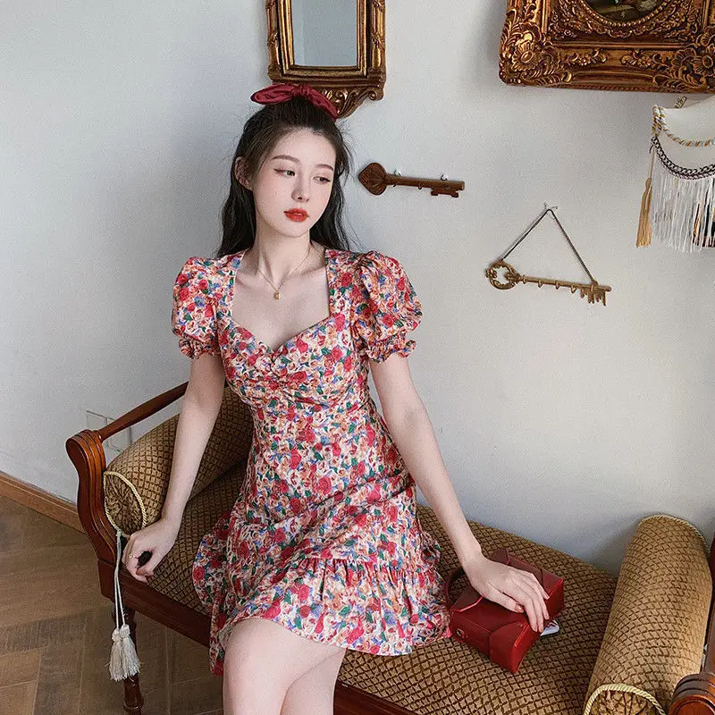 French Floral Dress for Women 2026 Summer - Image 4