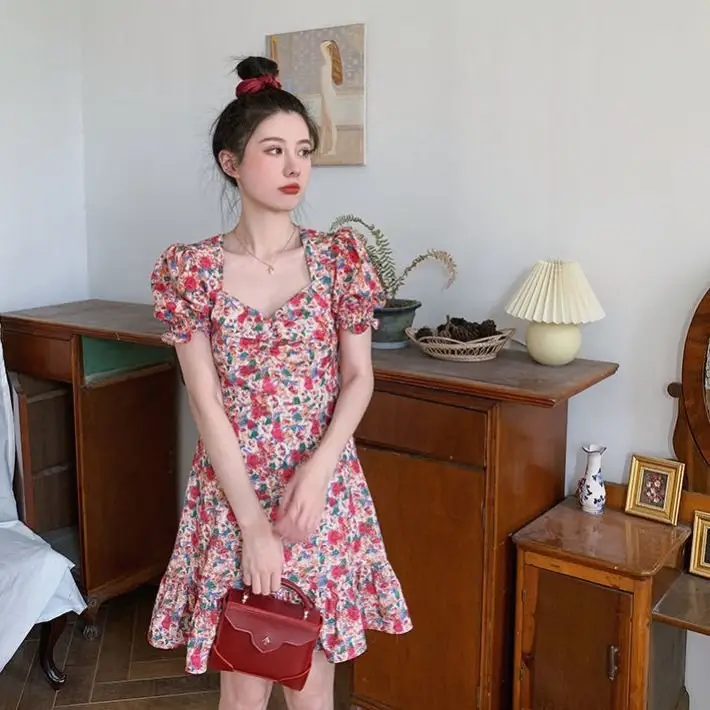 French Floral Dress for Women 2026 Summer - Image 6