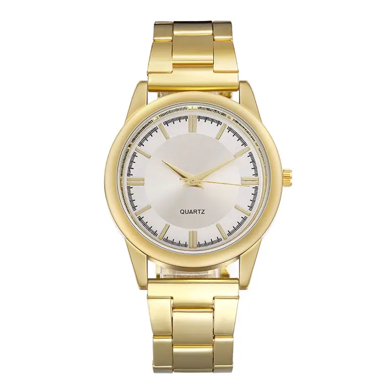 Gold Men's Quartz Watch with Steel Band - Image 11