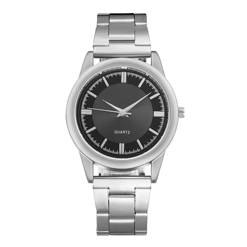 Gold Men's Quartz Watch with Steel Band - Image 4