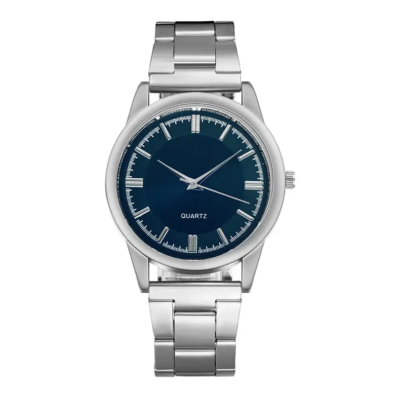 Gold Men's Quartz Watch with Steel Band - Image 5