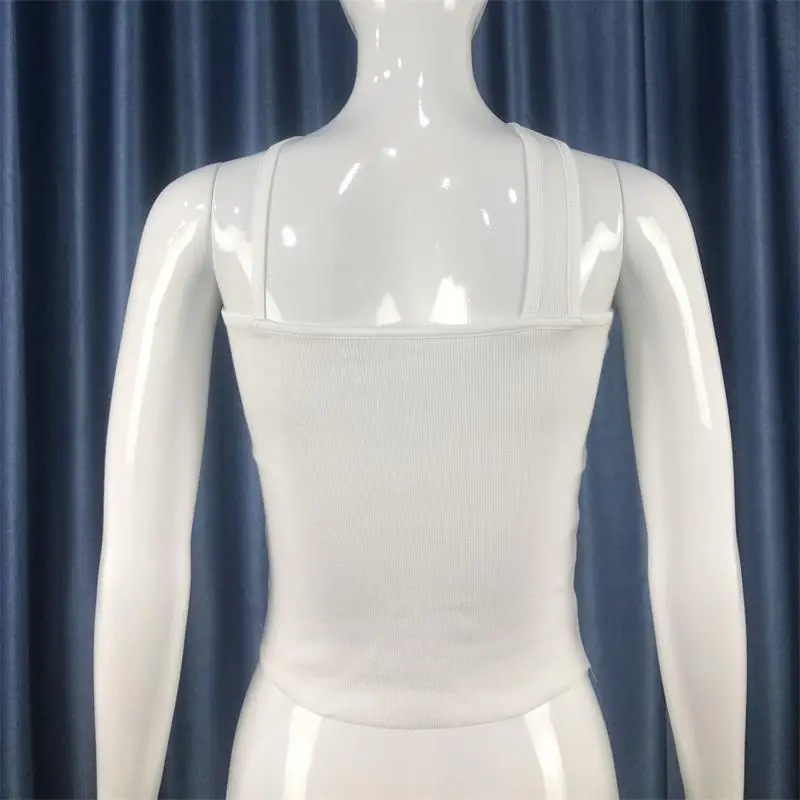 Women's Navel-Baring Halterneck Asymmetrical Vests Summer 2024