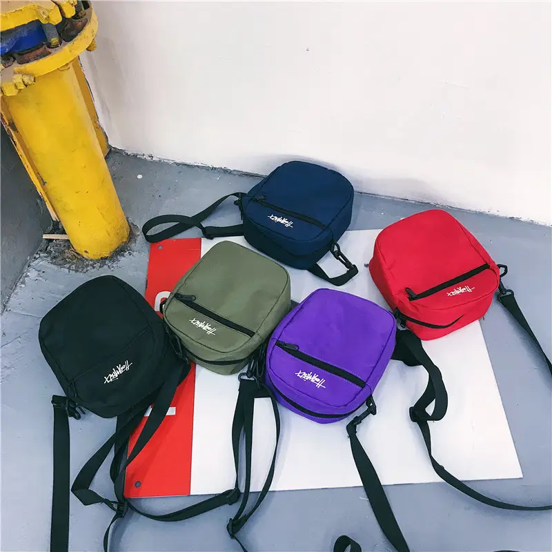 Red Japanese Style Men's Shoulder Bag