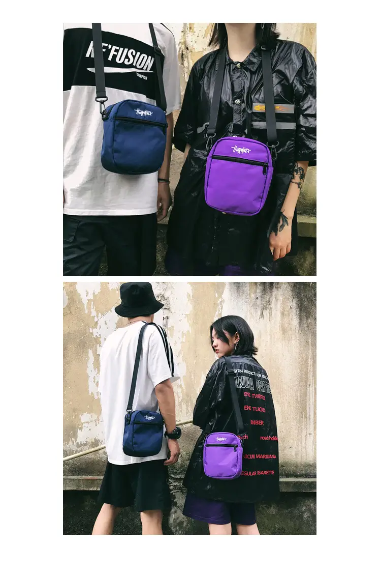 Red Japanese Style Men's Shoulder Bag — feature 20