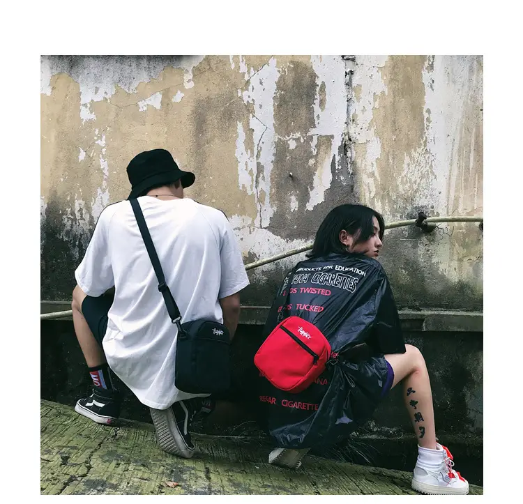 Red Japanese Style Men's Shoulder Bag — feature 21
