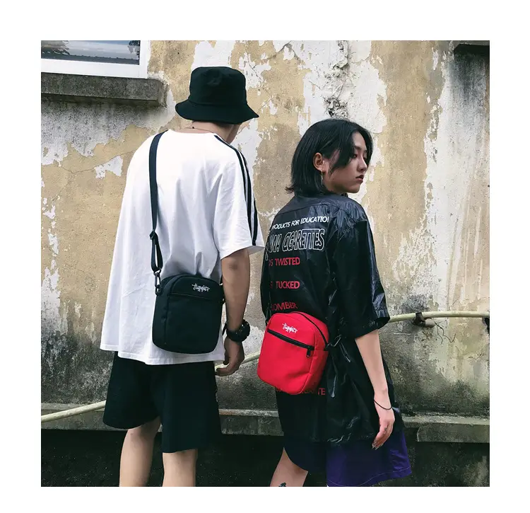 Red Japanese Style Men's Shoulder Bag — feature 22