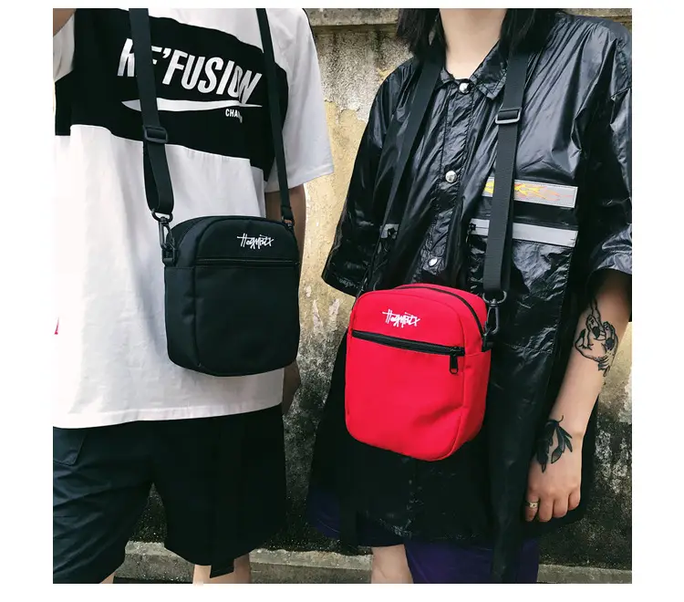 Red Japanese Style Men's Shoulder Bag — feature 24