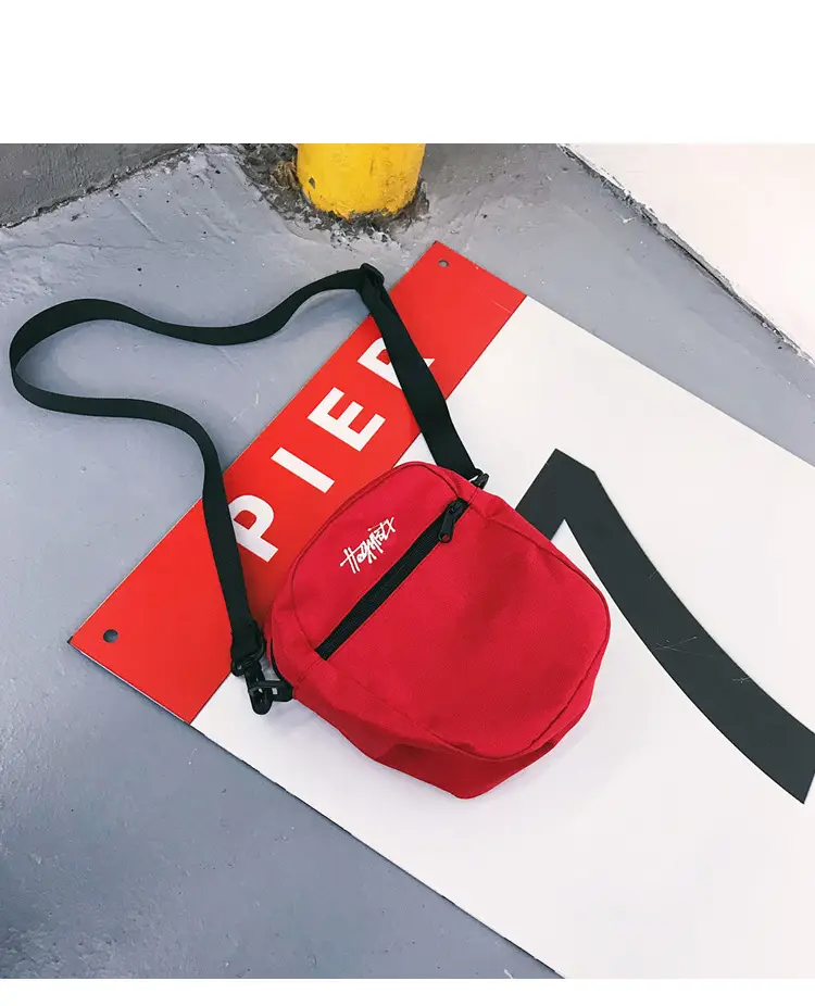 Red Japanese Style Men's Shoulder Bag — feature 34