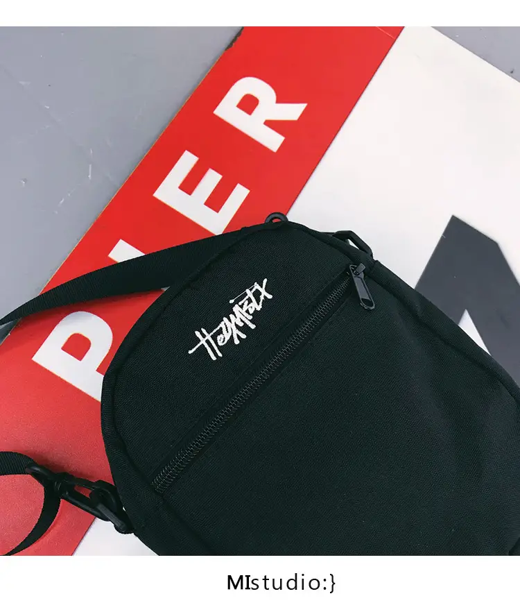 Red Japanese Style Men's Shoulder Bag — feature 45