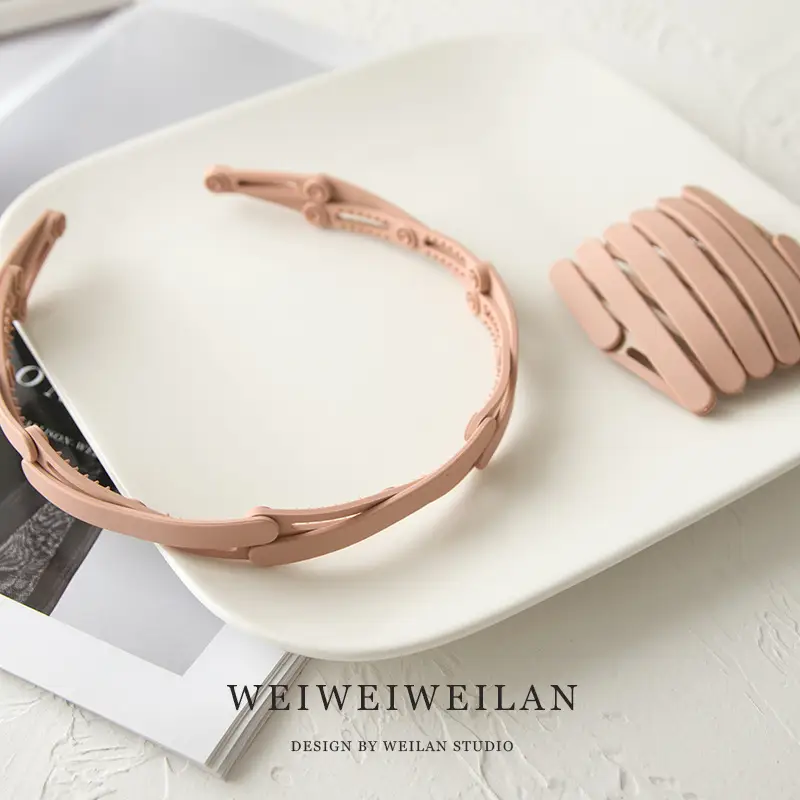 Folding Retractable Hairpin Headband Set of 6 - Image 10