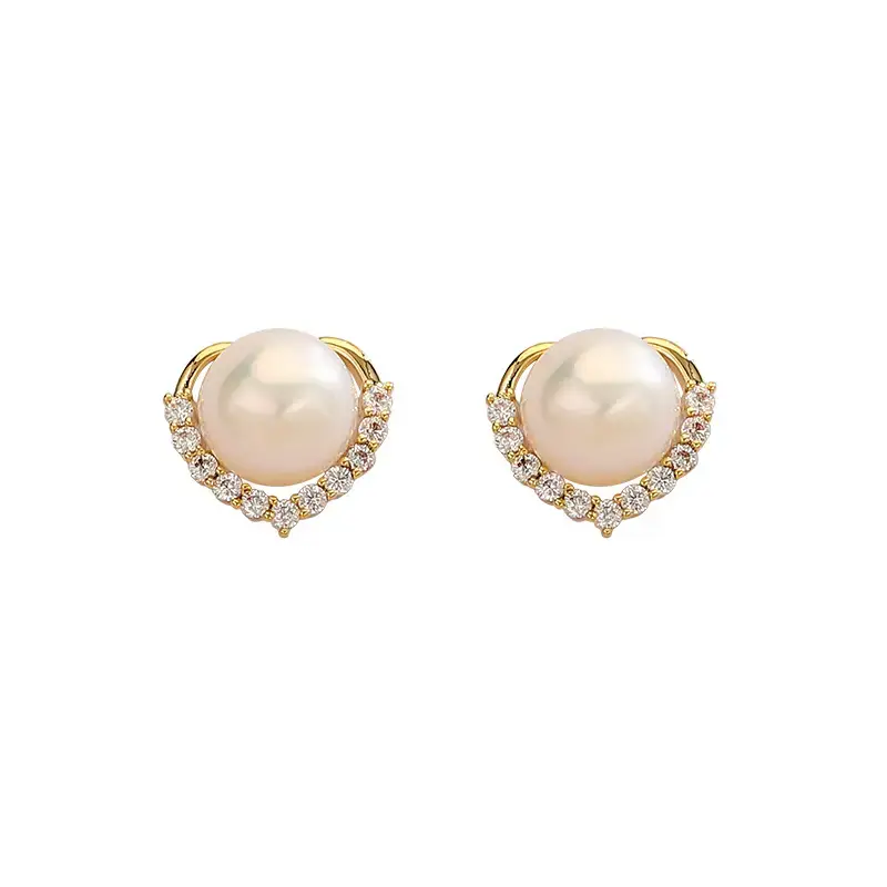 S925 Sterling Silver Pearl Earrings for Women - Image 2