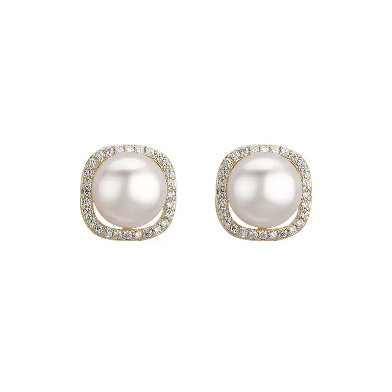 S925 Sterling Silver Pearl Earrings for Women - Image 4