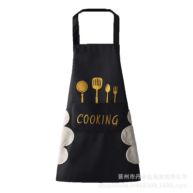 Waterproof Oil-Proof Kitchen Apron with Cooking Logo - Image 13