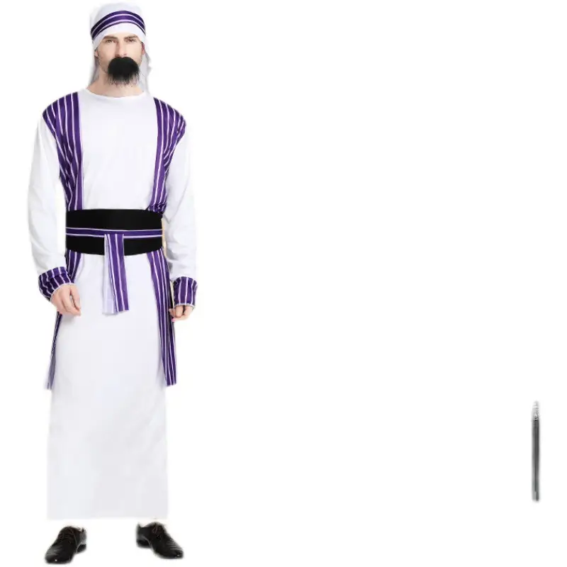 Halloween Arabian Costume Adult Men Women Robe Middle East Dubai - Image 23