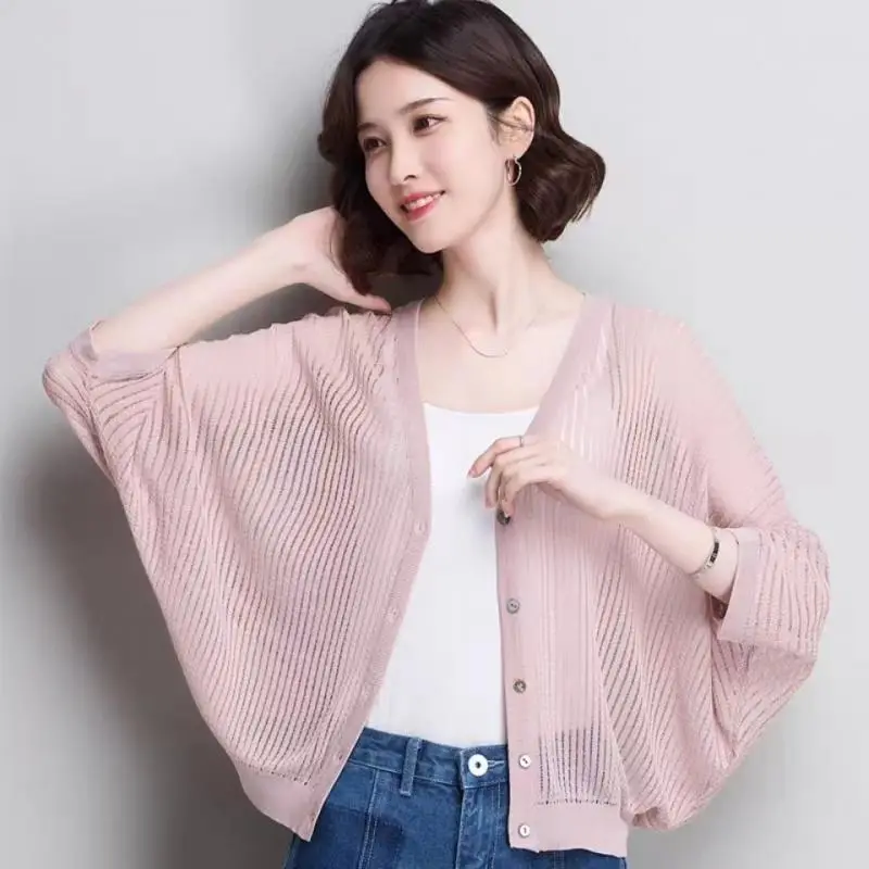Women's 2022 Knitted Cardigan Summer Sunscreen Sleeve