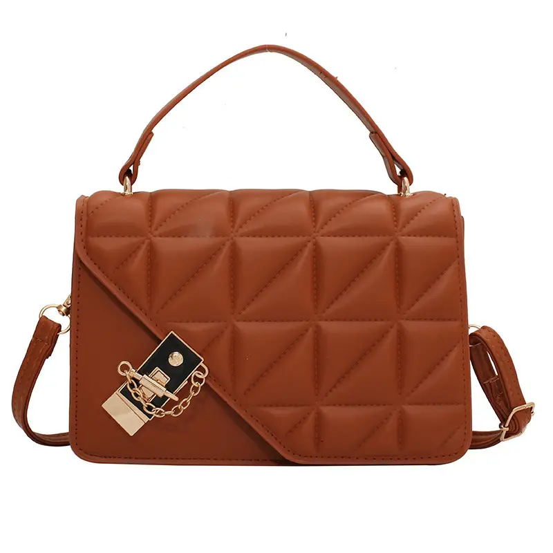 Women's Rhombic Crossbody Bag White 2021 - Image 8