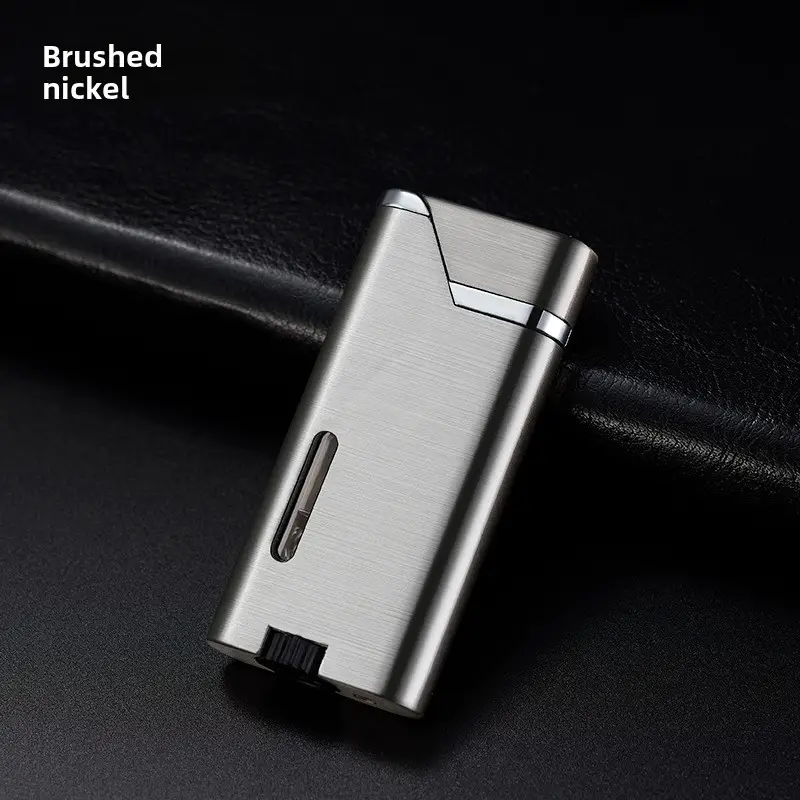 Men's Gold Direct Injection Lighter with Blue Flame - Image 5