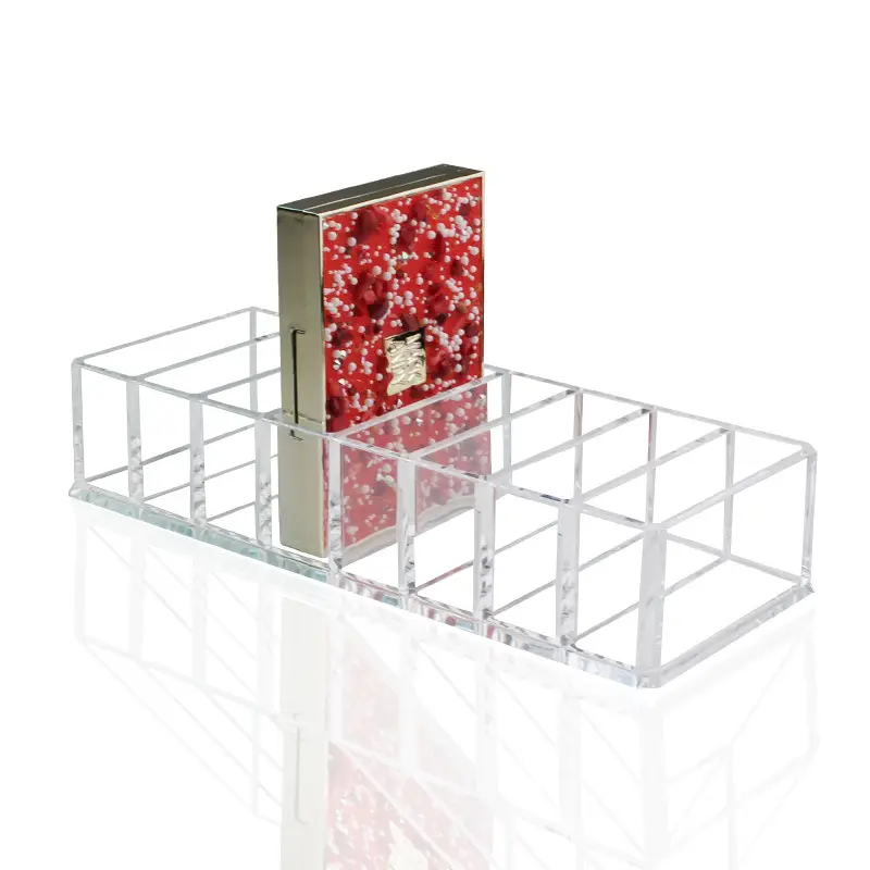 8-Grid Acrylic Makeup Organizer with Eye Shadow & Lip Gloss Storage - Image 5