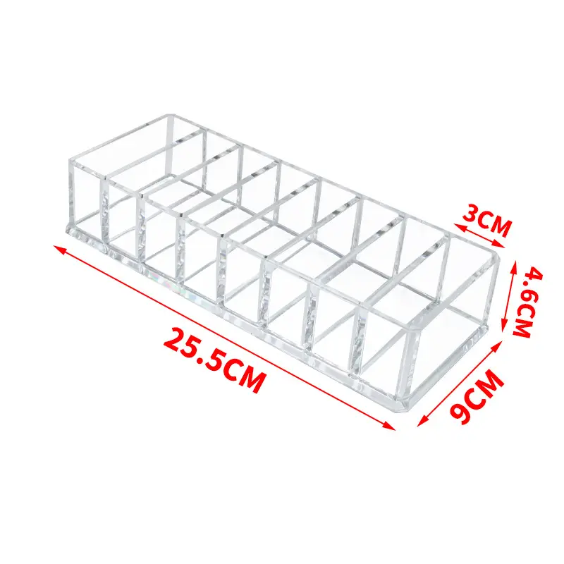 8-Grid Acrylic Makeup Organizer with Eye Shadow & Lip Gloss Storage - Image 6