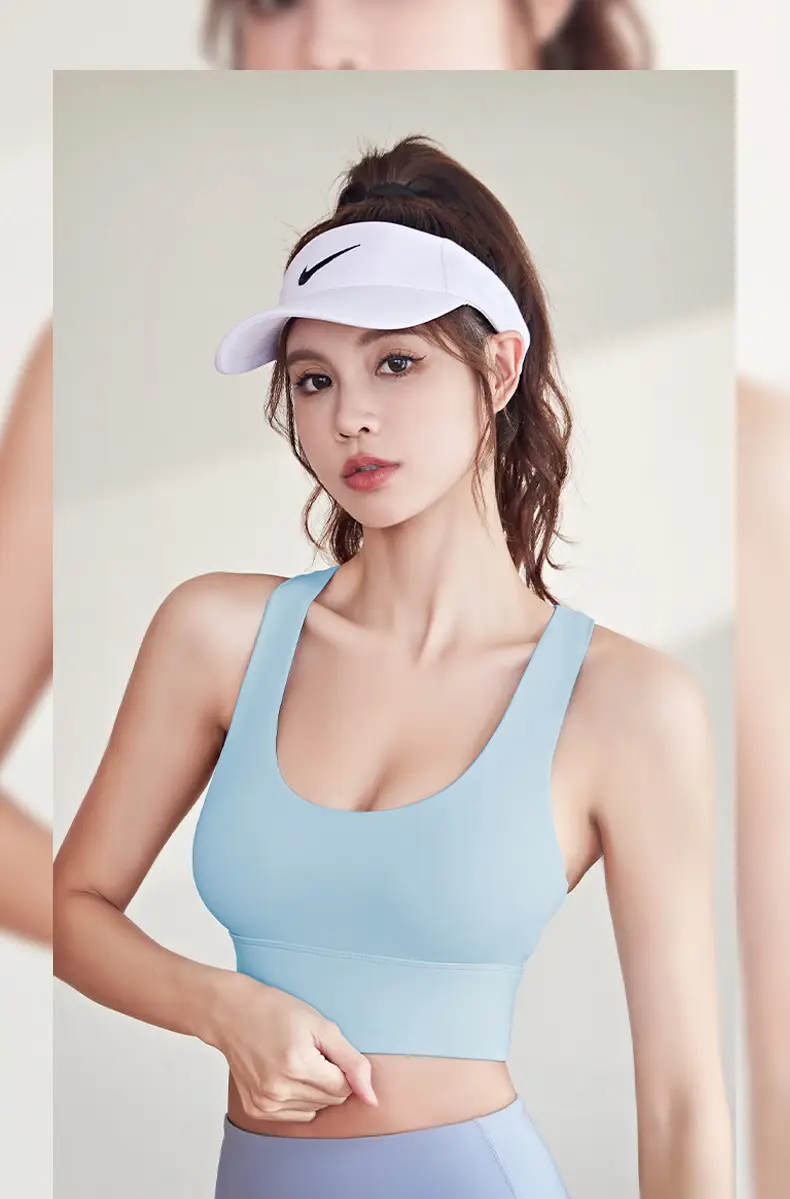 Sports Shock-Proof Underwear, Yoga Vest, Women's Breathable Back-Beautiful Top, Running Fitness Bra, Comfortable Outer Wear with Chest Pads — feature 3