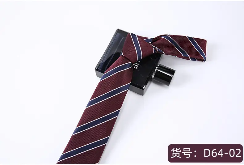 7cm Tie Diagonal Stripe Plaid Jacquard Business Formal Wear Easiest for Match Casual Polyester Silk Accessories Shengzhou Tie Men