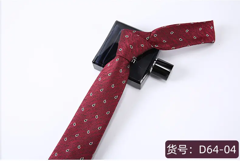 7cm Tie Diagonal Stripe Plaid Jacquard Business Formal Wear Easiest for Match Casual Polyester Silk Accessories Shengzhou Tie Men