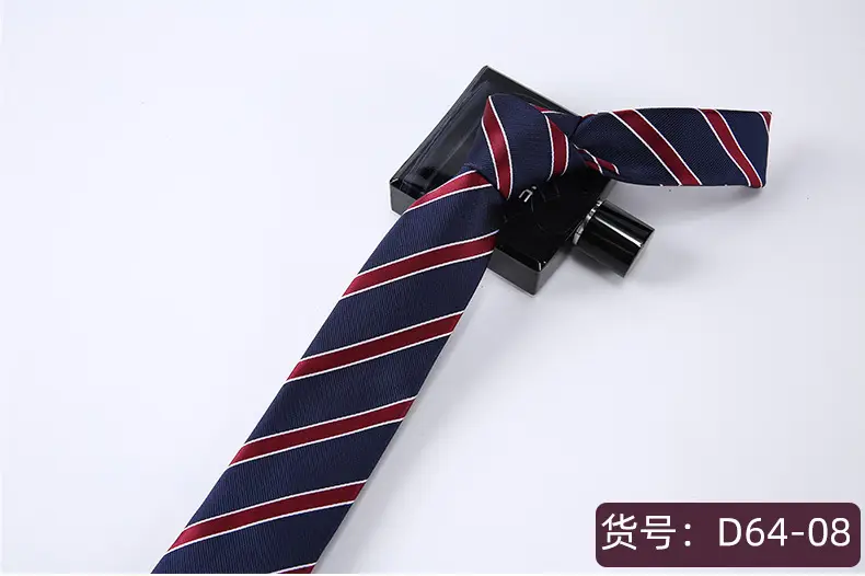 7cm Tie Diagonal Stripe Plaid Jacquard Business Formal Wear Easiest for Match Casual Polyester Silk Accessories Shengzhou Tie Men