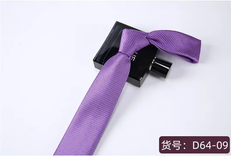7cm Tie Diagonal Stripe Plaid Jacquard Business Formal Wear Easiest for Match Casual Polyester Silk Accessories Shengzhou Tie Men