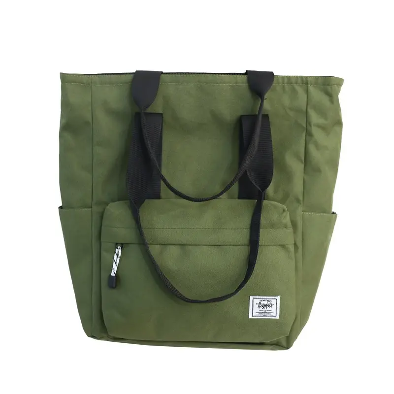 Men's Black Satchel Shoulder Bag Large Capacity Oxford Fabric - Image 2