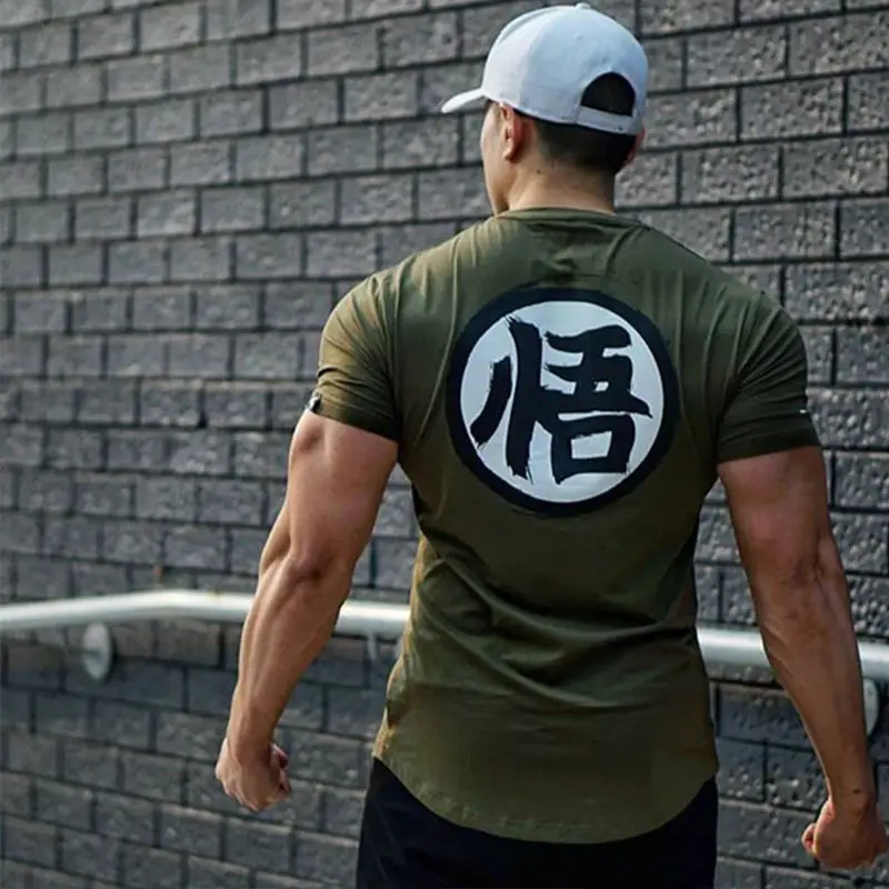Men's Dragon Ball Goku Super Saiyan Printed T-Shirt Black Cotton Casual - Image 8