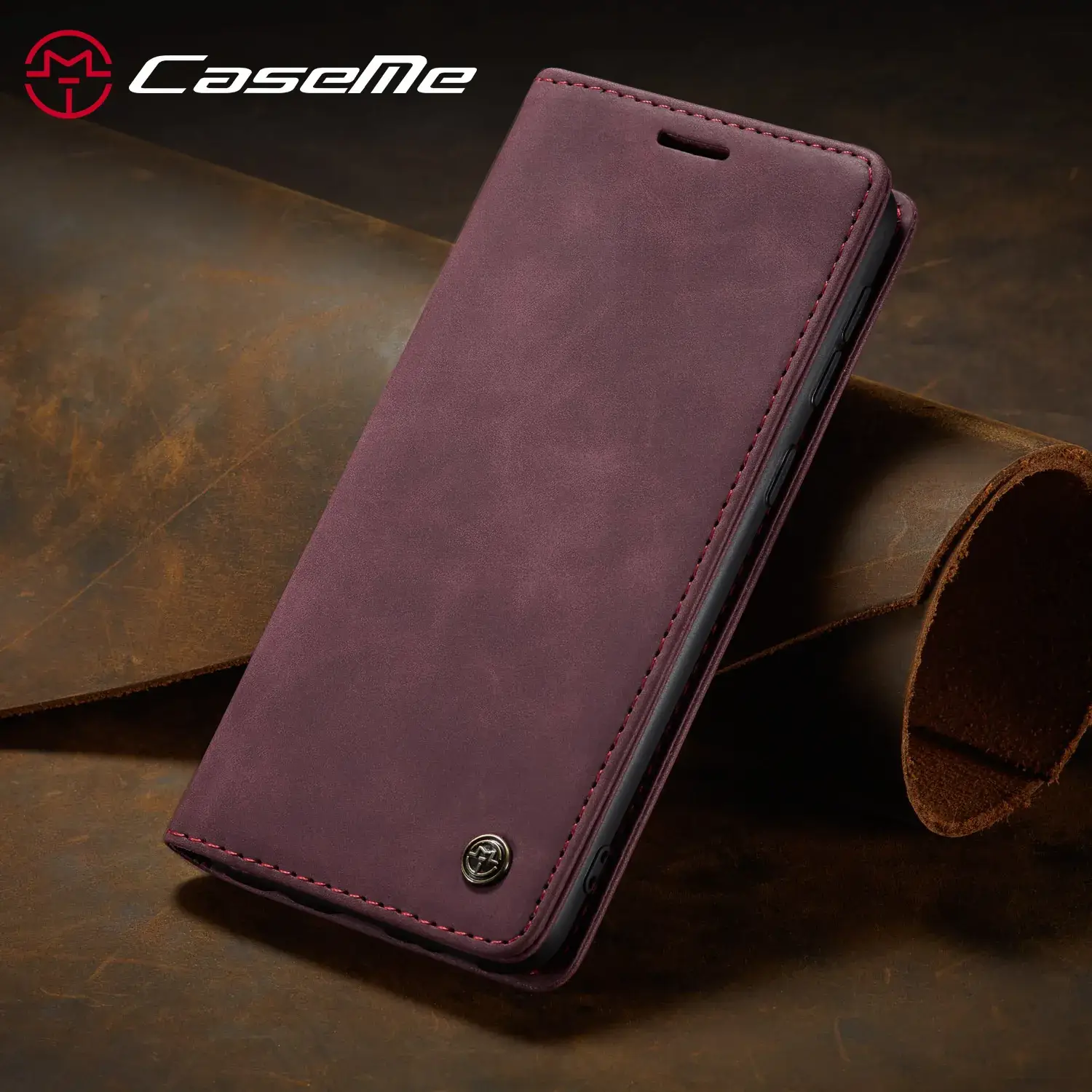 Samsung S21 Leather Anti-Drop Flip Cover Case