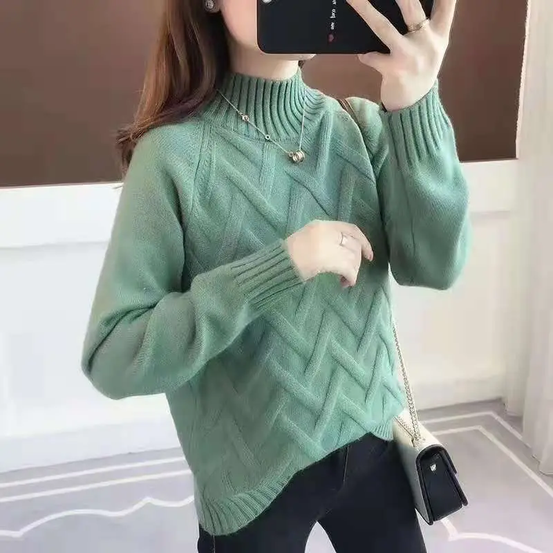 Women's Black Lazy Style Sweater 2025 Winter Casual - Image 5