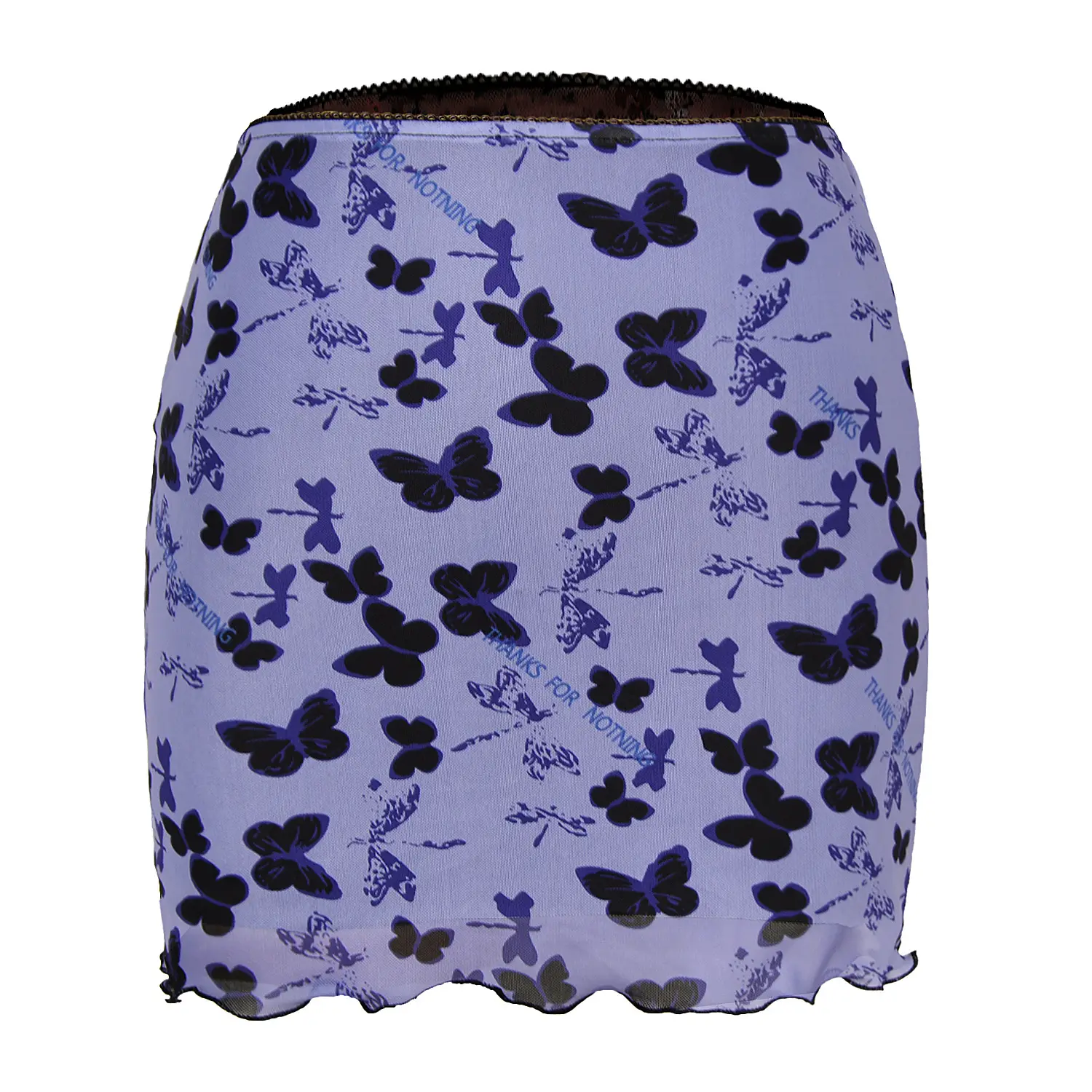 2023 Printed Mesh Skirt High Waist Slim Fit Women - Image 2