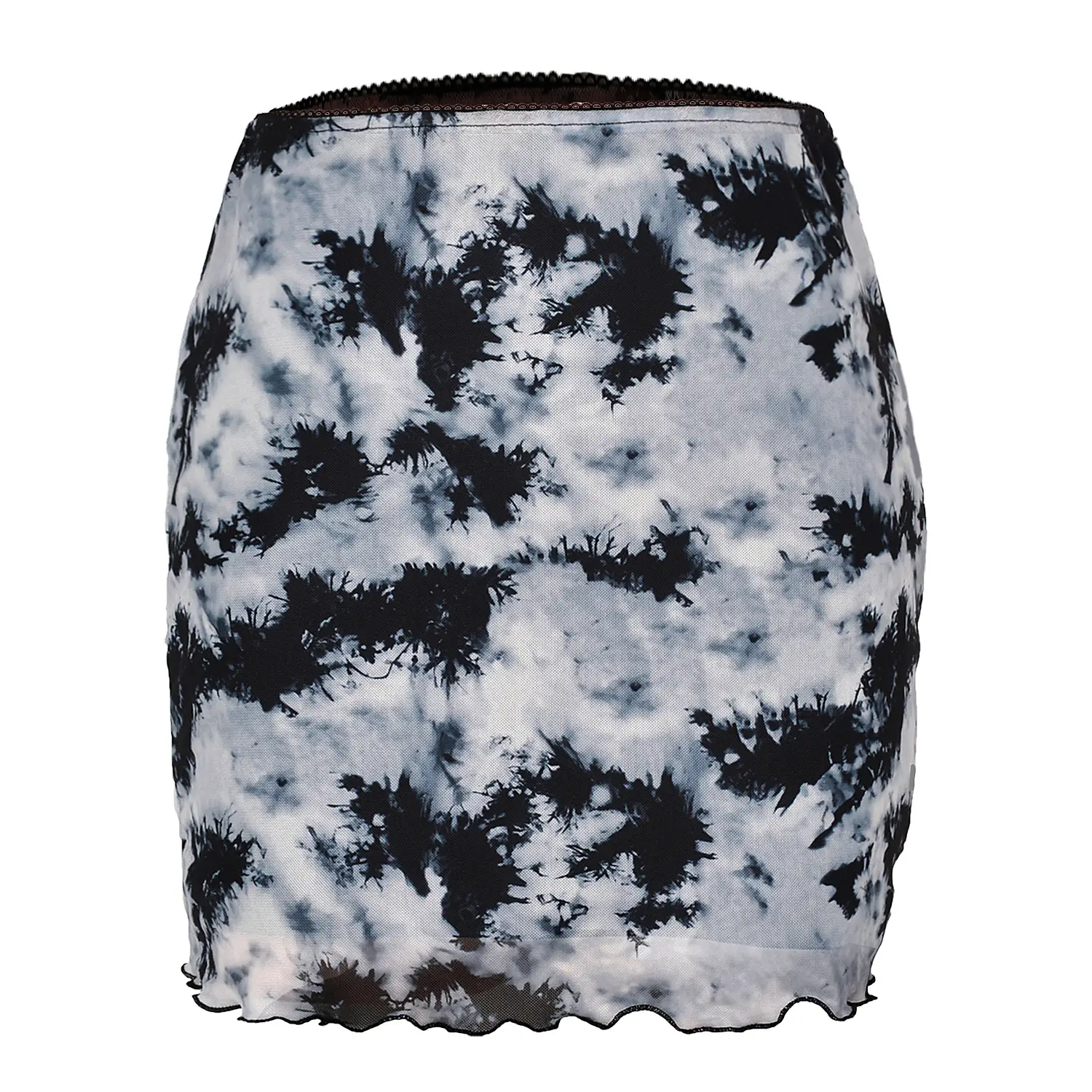 2023 Printed Mesh Skirt High Waist Slim Fit Women - Image 3