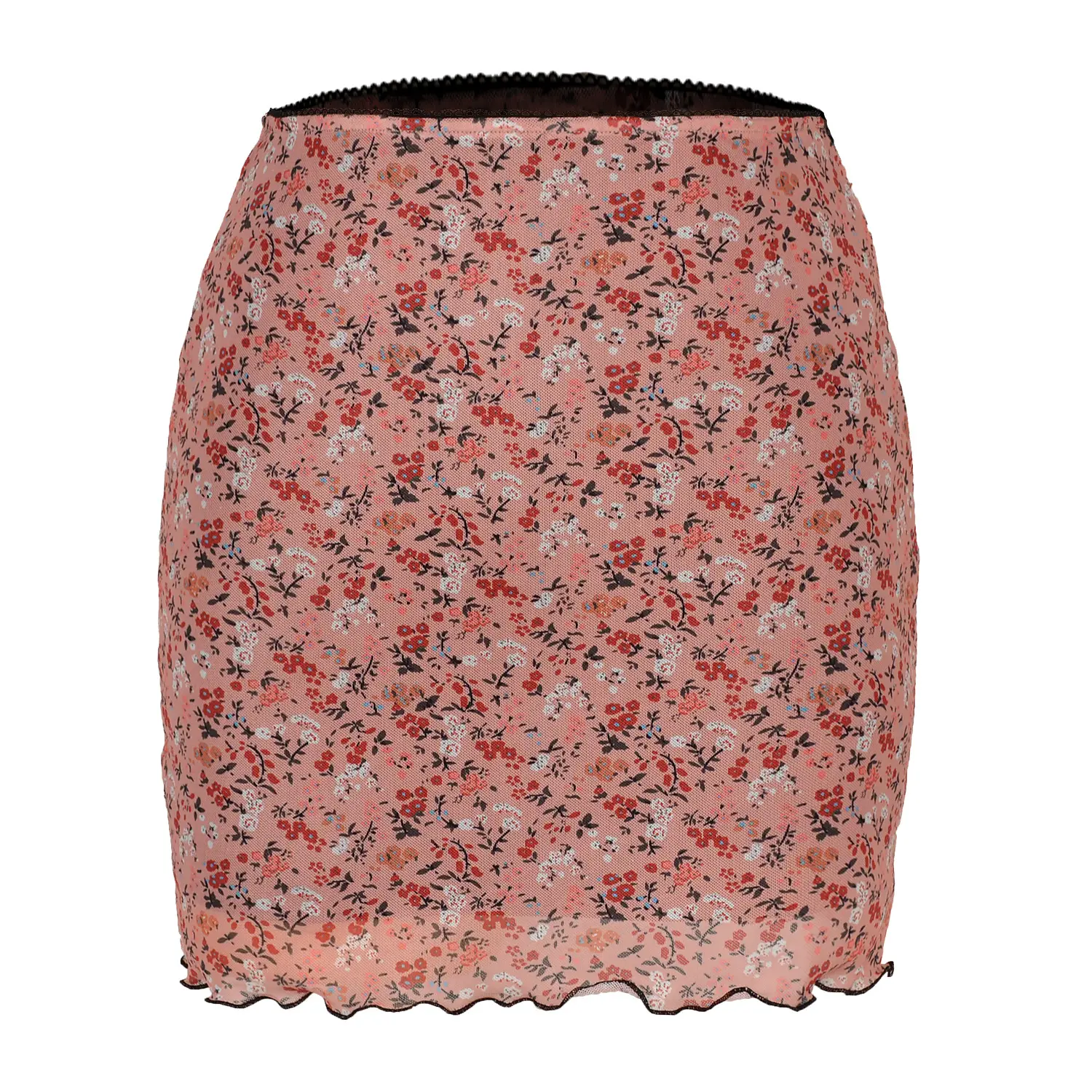 2023 Printed Mesh Skirt High Waist Slim Fit Women - Image 4