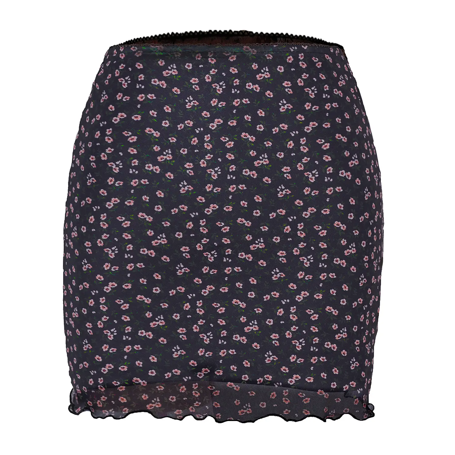 2023 Printed Mesh Skirt High Waist Slim Fit Women - Image 5