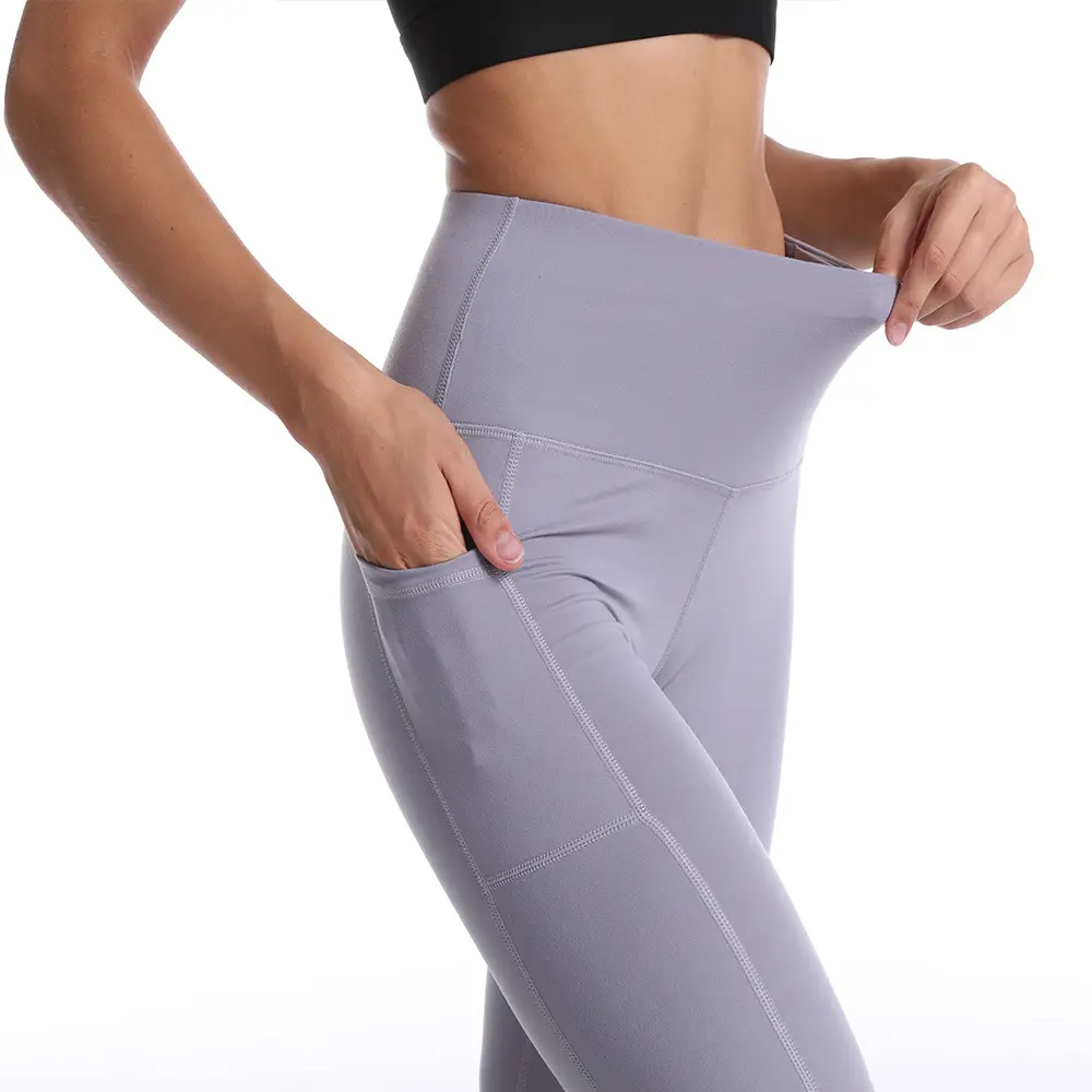 Black High-Waisted Breathable Yoga Leggings - Image 6