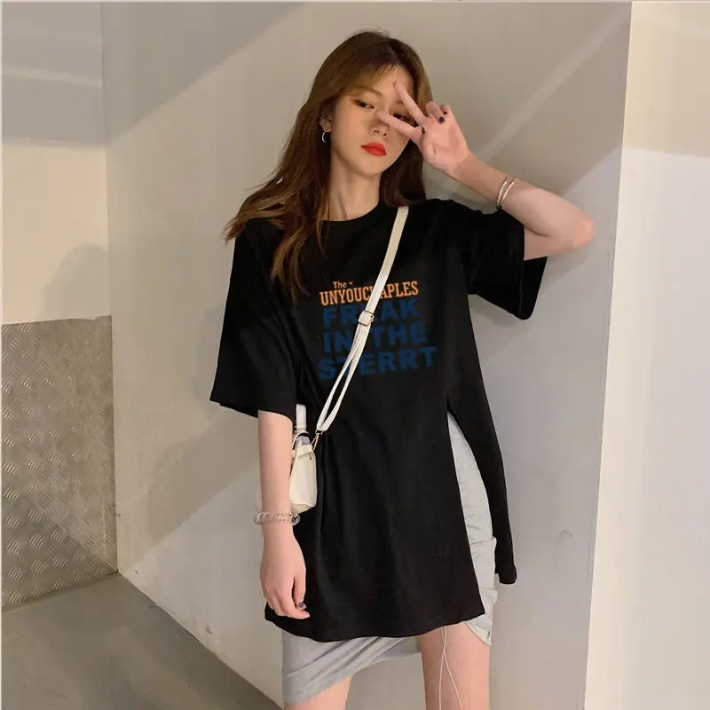 Women White Cartoon Print Short Sleeve T-Shirt 2025 — feature 24